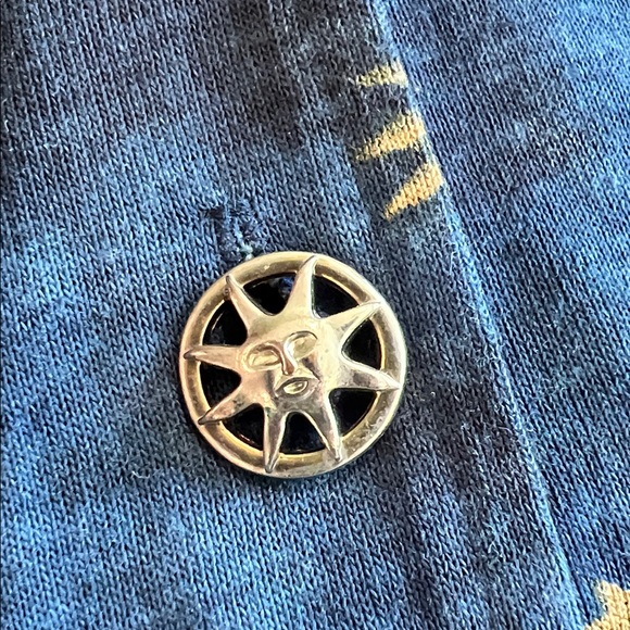 Vintage - small, navy/gold sun etherial illusion vest and tshirt - Picture 7 of 7